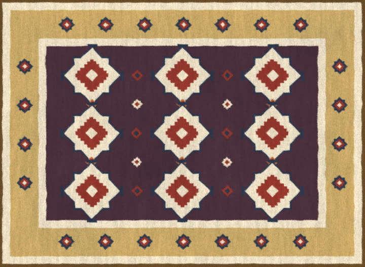 Ersari No. 003 — Aubergine