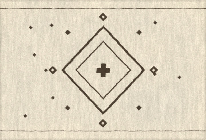 Beni Ourain No. 002 — Cream & Cocoa