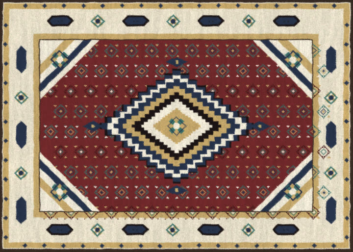 Tabriz No. 003 — Crimson Medallion