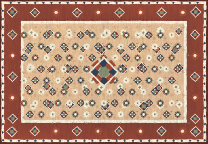 Oushak No. 002 — Apricot Field