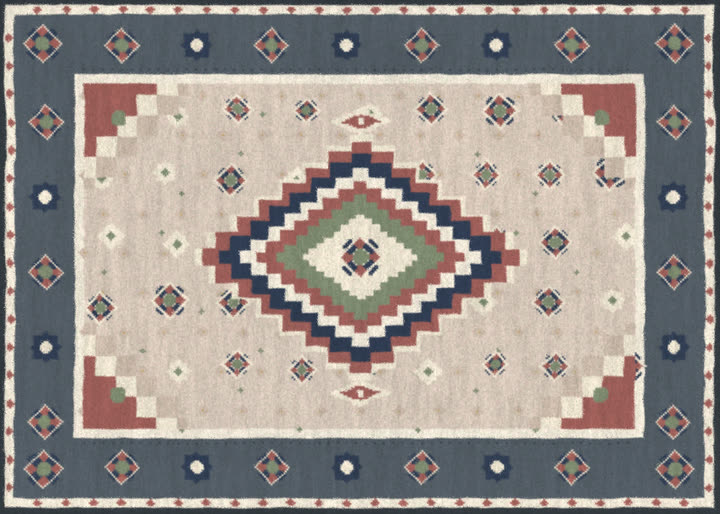 Oushak No. 003 — Slate Rose